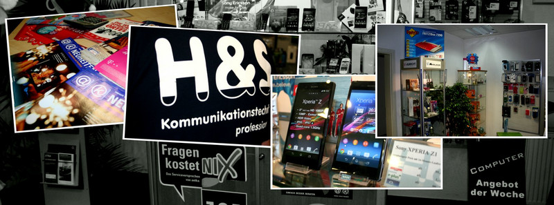 H&S bietet ein komplettes Angebot in den Bereichen:
Mobilfunk-Netzbetreiber: T-Mobile, Vodafone, O2 (inklusive reichhaltigen Zubehörangeboten),
Mobiltelefone aller Hersteller, 
Festnetztelefone, Schnurlostelefone, Faxgeräte, Anrufbeantworter sowie Zubehör und Verbrauchsmaterialien,
GPS-Navigationssysteme und Flottensteuerung,
Telefonanlagen und Netze – Anlagen, Karten und Service,
Funktechnik: für CB-, Amateur-, Betriebs- und Freizeitfunk,
Kassen und Kopiersysteme, 
Computer: Soft- und Hardware.